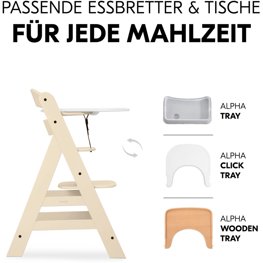hauck Hochstuhl Alpha Plus Vanilla