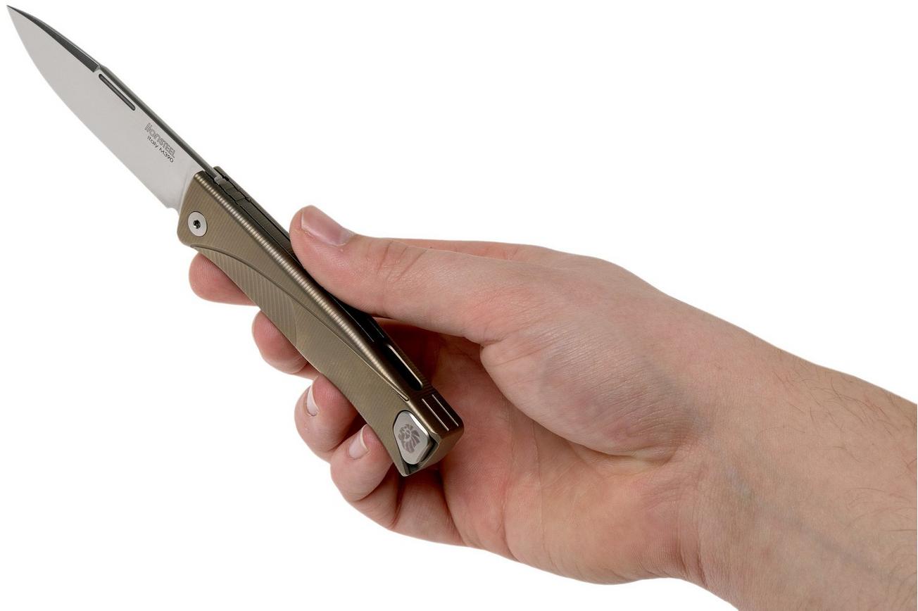 LionSteel Thrill bronze titanium integral slipjoint zakmes