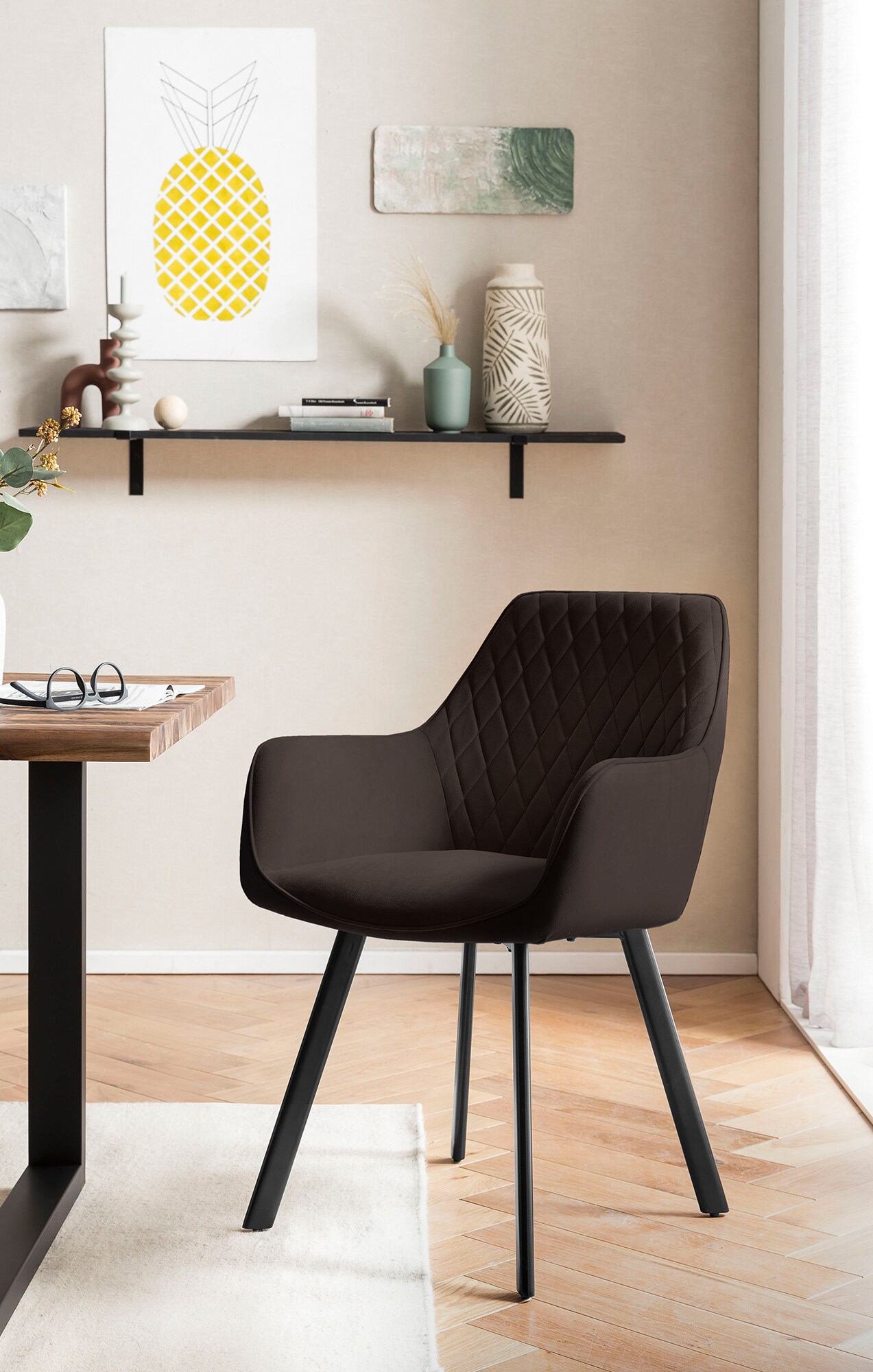 Essgruppe 5 tlg. 160x85 cm Sitzgruppe Massivholz Essstuhl Esstisch Tisch Stuhl