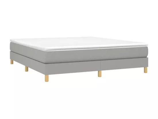 Sommier à lattes de lit Gris clair 180x200 cm Tissu