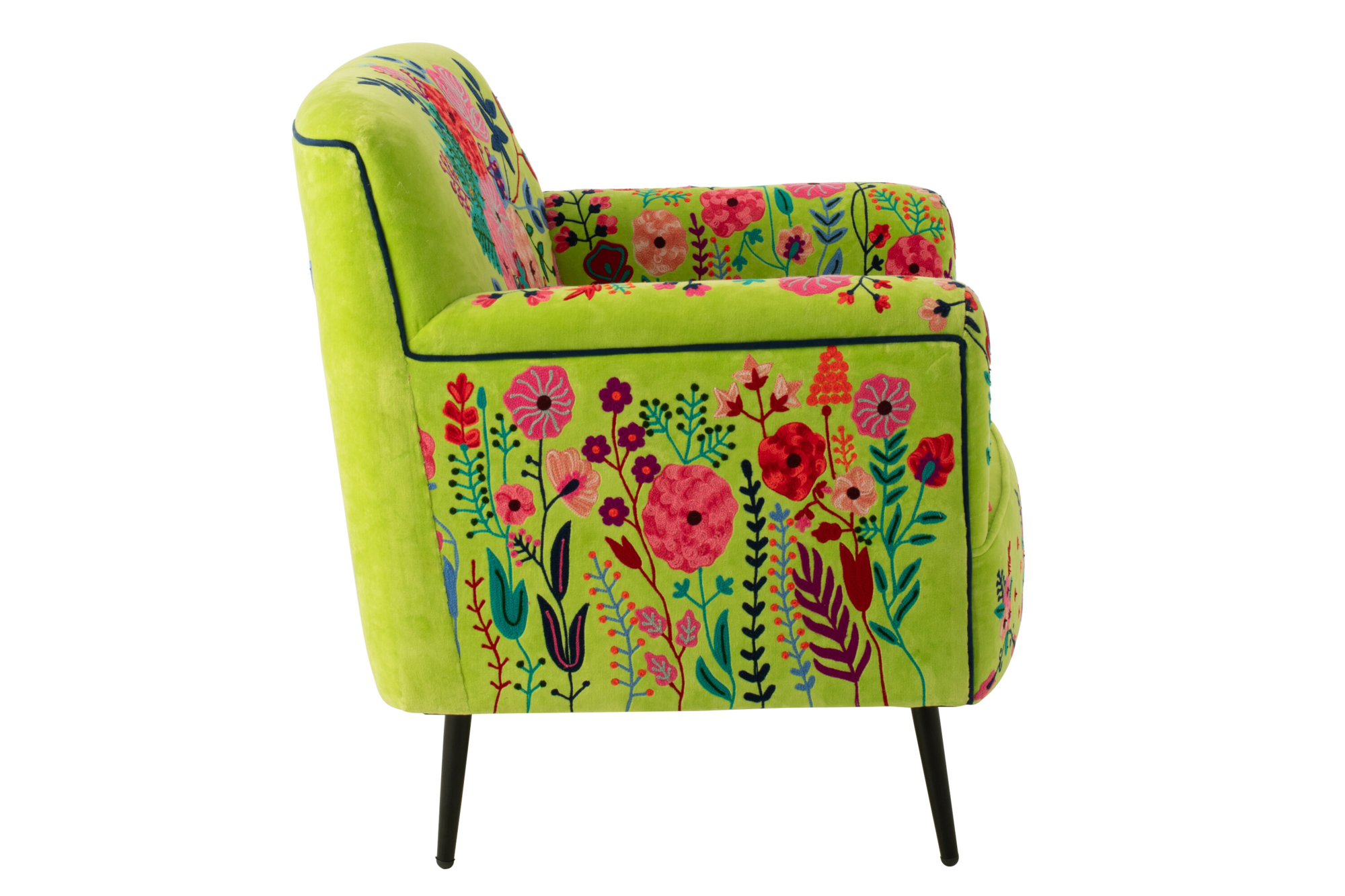 Fauteuil Bloemen Mangohout Groen