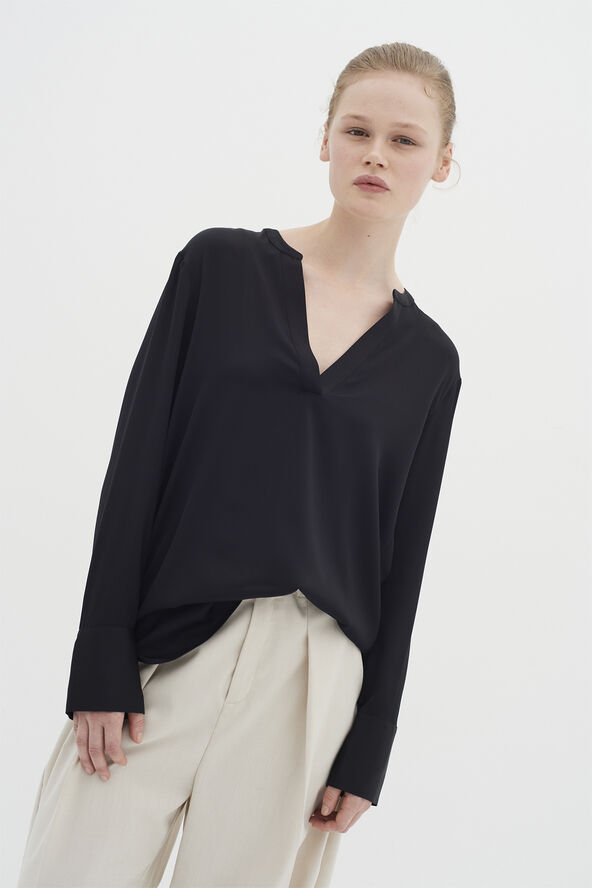 InWear LikoIW Blouse Premium - 93% Silk Black