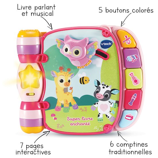 Super livre enchanté des Baby loulous   Rose        de               Vtech