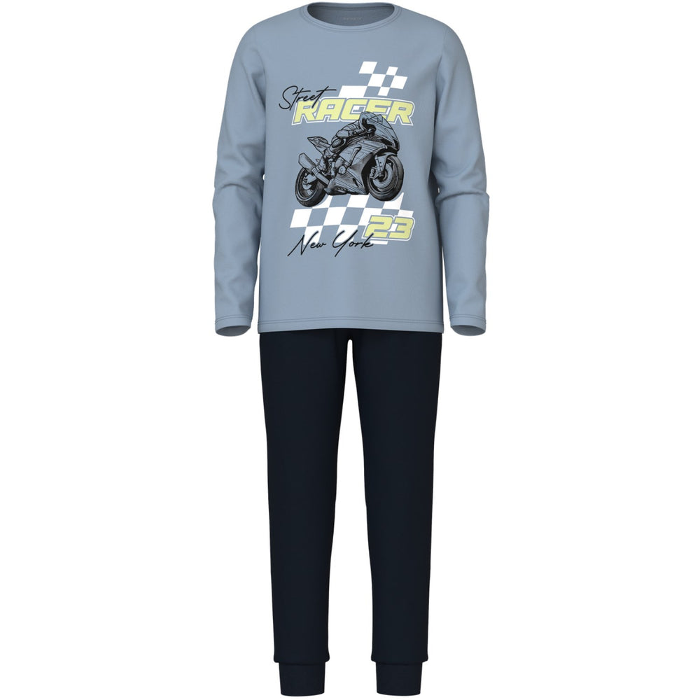 Køb Name It Dusty Blue Nkmnightset Dusty Racer Noos