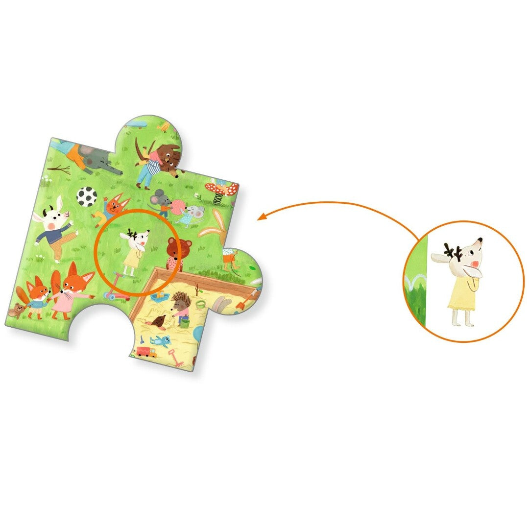 Djeco puzzel observation speeltuin - 35st