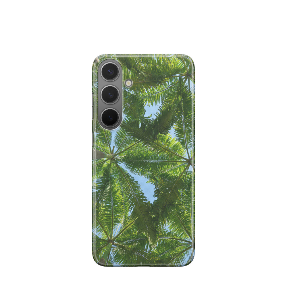 Samsung Galaxy S24 Plus Gummi Hülle Grünes Dach - Grün