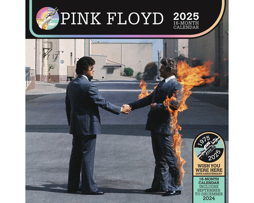 Pink Floyd wandkalender 2025, 30x30 cm