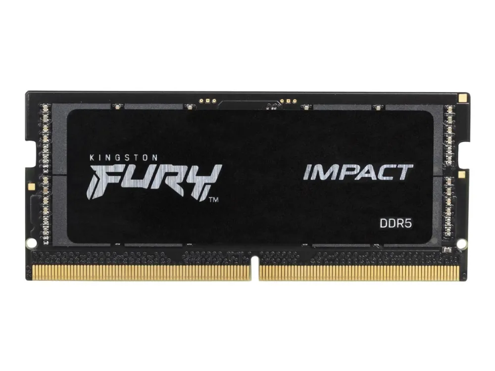 Kingston FURY Impact - DDR5 - sæt - 64 GB: 2 x 32 GB - SO DIMM 262-PIN - 4800 MHz / PC5-38400 - CL38 - 1.1 V - ikke bufferet - on-die ECC