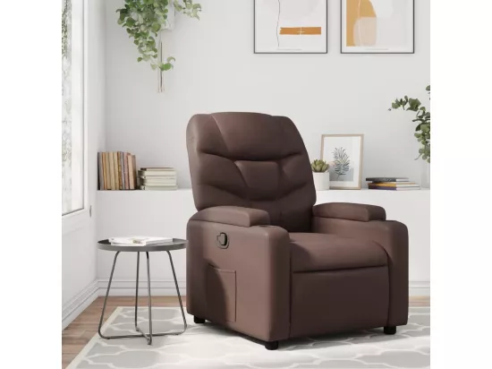 Fauteuil inclinable Marron Similicuir