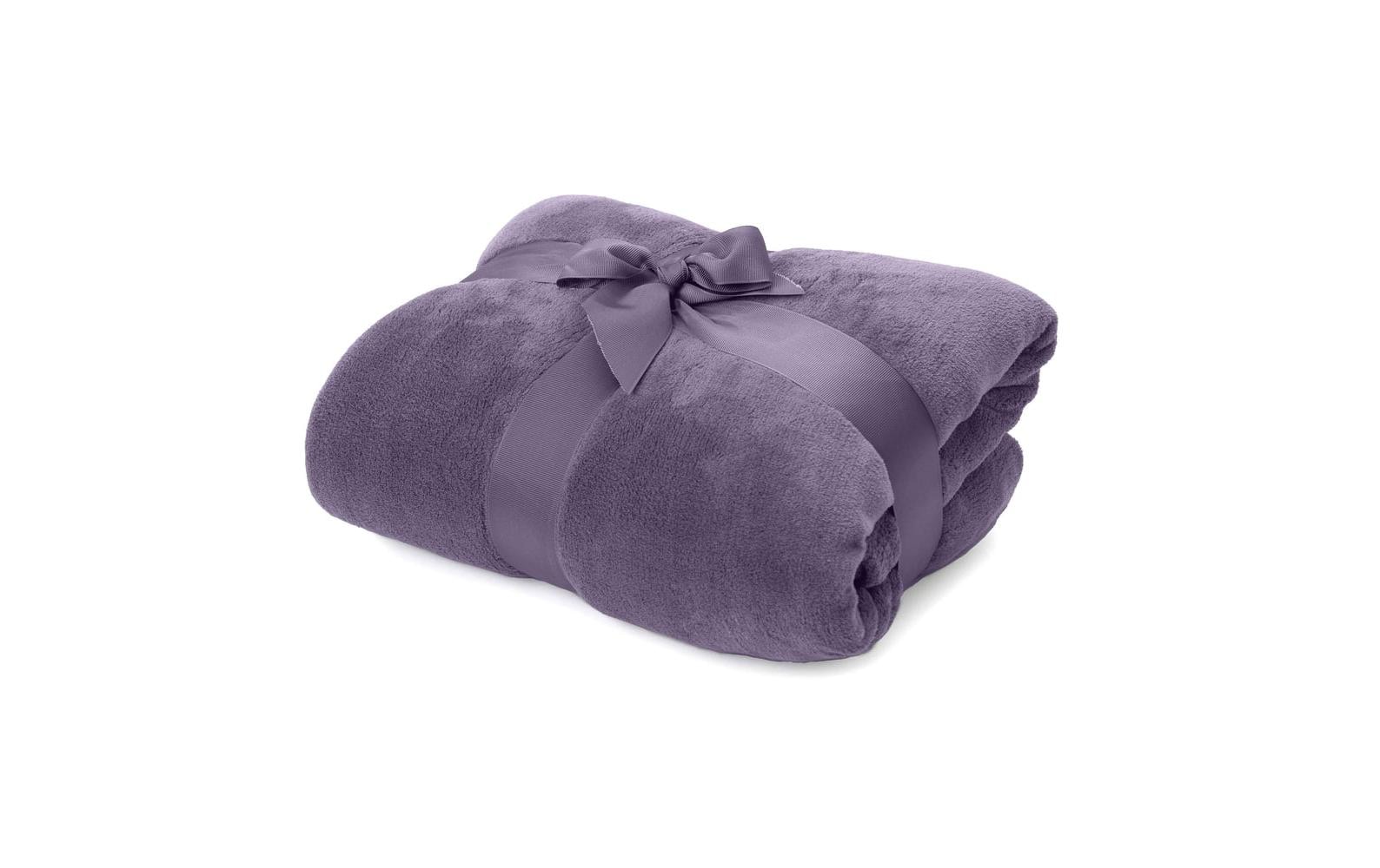 Kuscheldecke Lila 240 x 220 cmSofa- und Tagesdecke