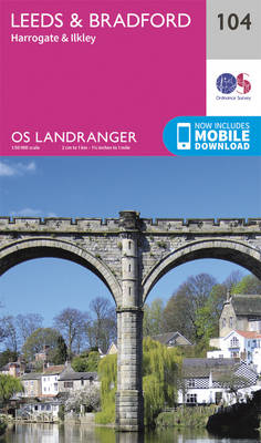 Leeds & Bradford, Harrogate & Ilkley - OS Landranger Map 104 (Sheet map, folded)