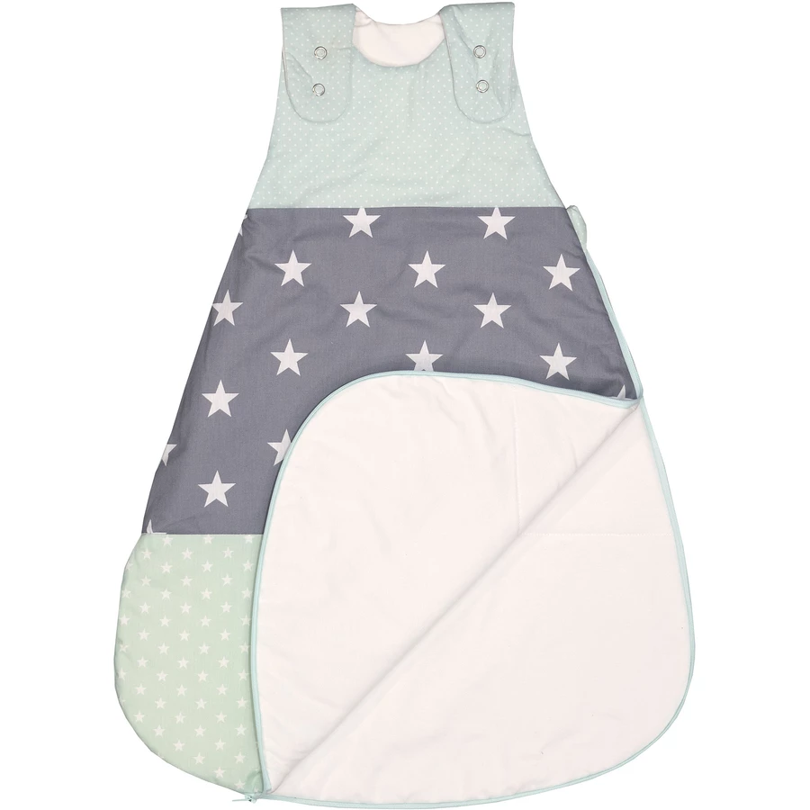 ULLENBOOM® Schlafsack Mint Grau