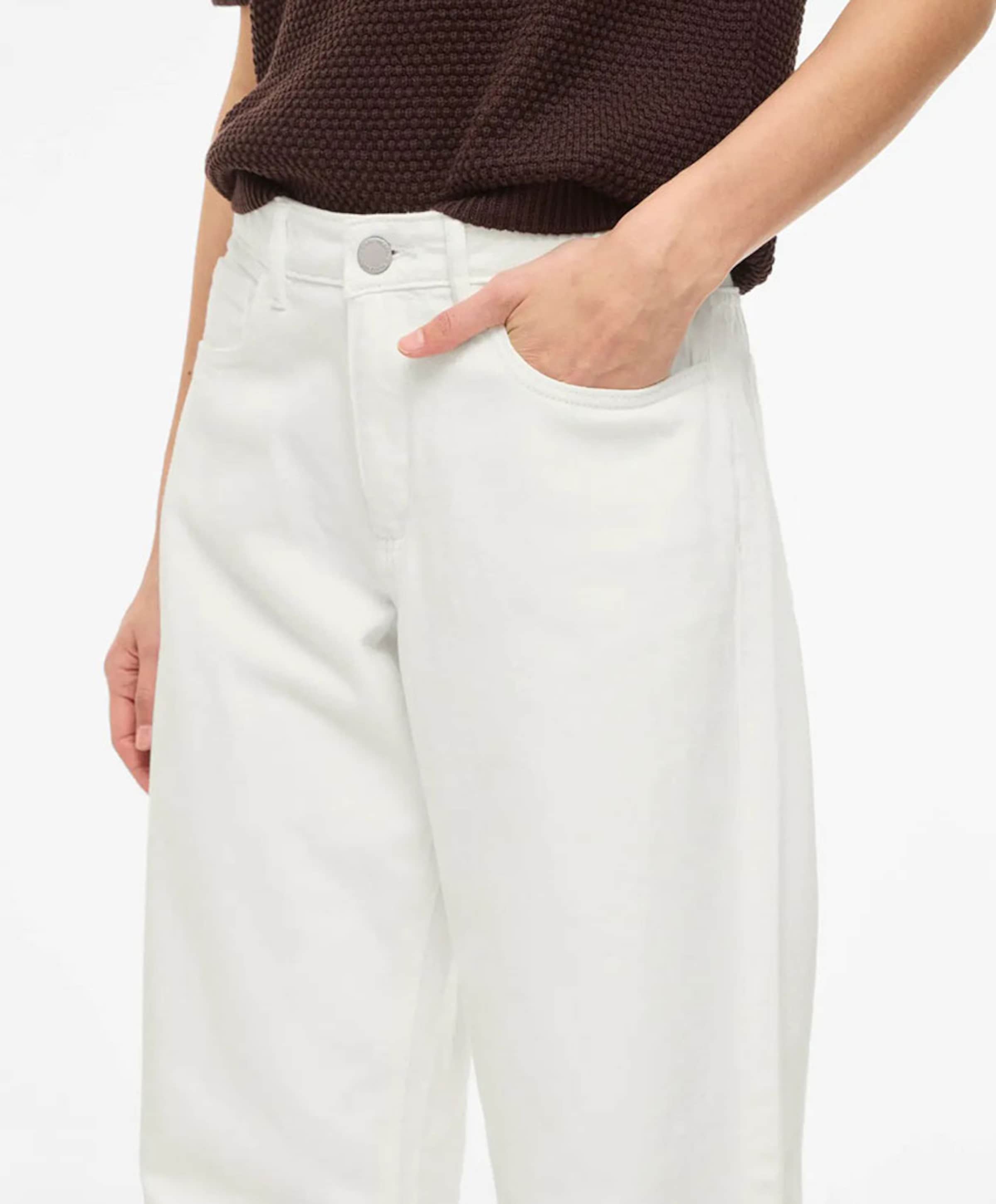 Vila VIPALMA RW WIDE WHITE PAL246 dames jeans ecru