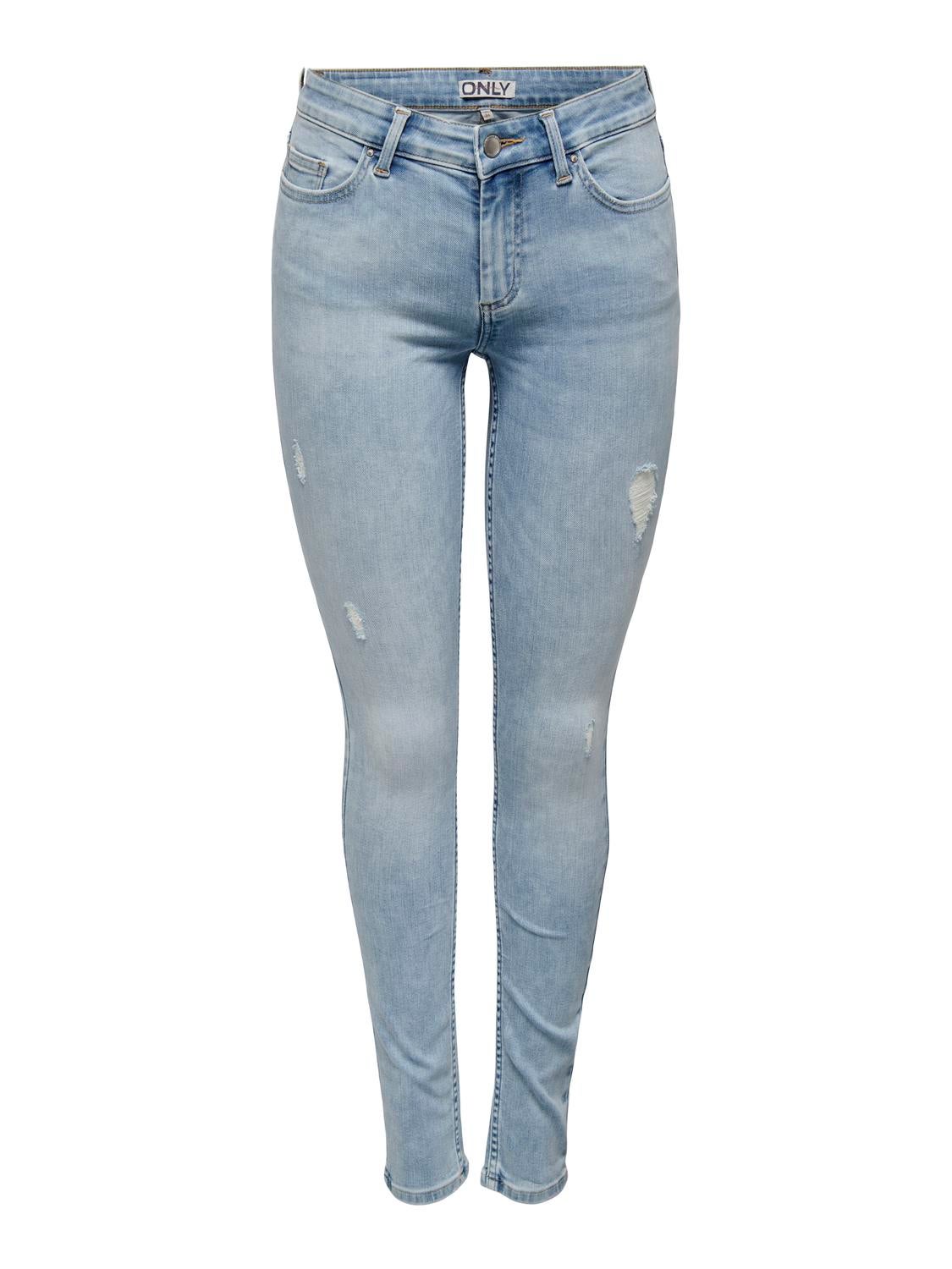 ONLBLUSH Mittlere Taille Skinny Fit Jeans Light Blue Denim