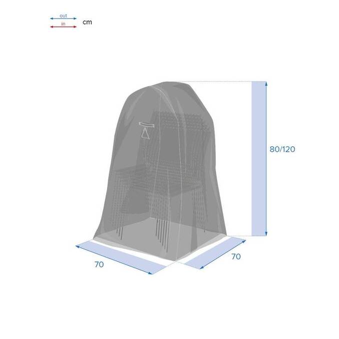 Housse de protection HAMBO pour pile de chaises Gris