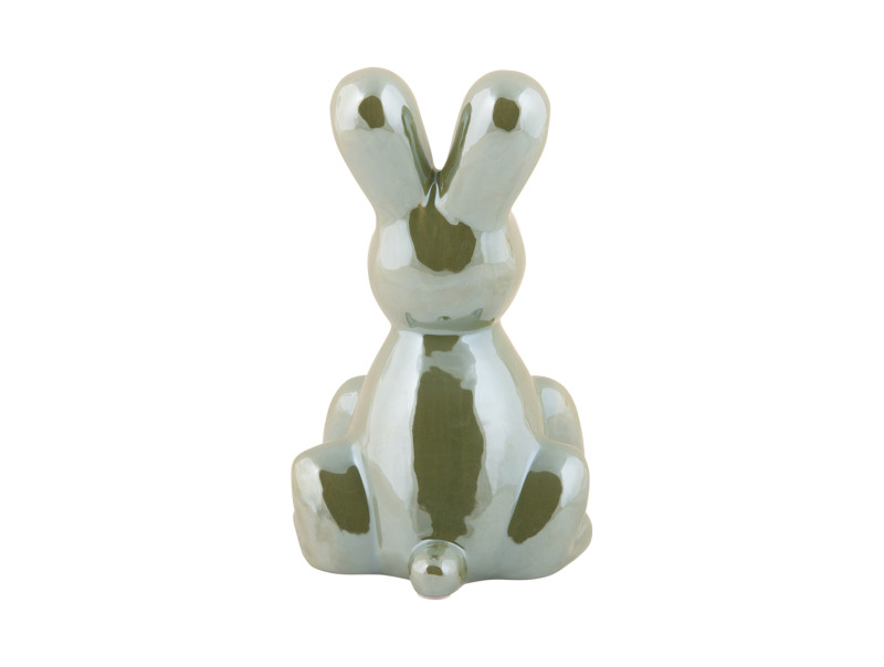 Statue Balloon Bunny PT4228GR Jungle green plated
