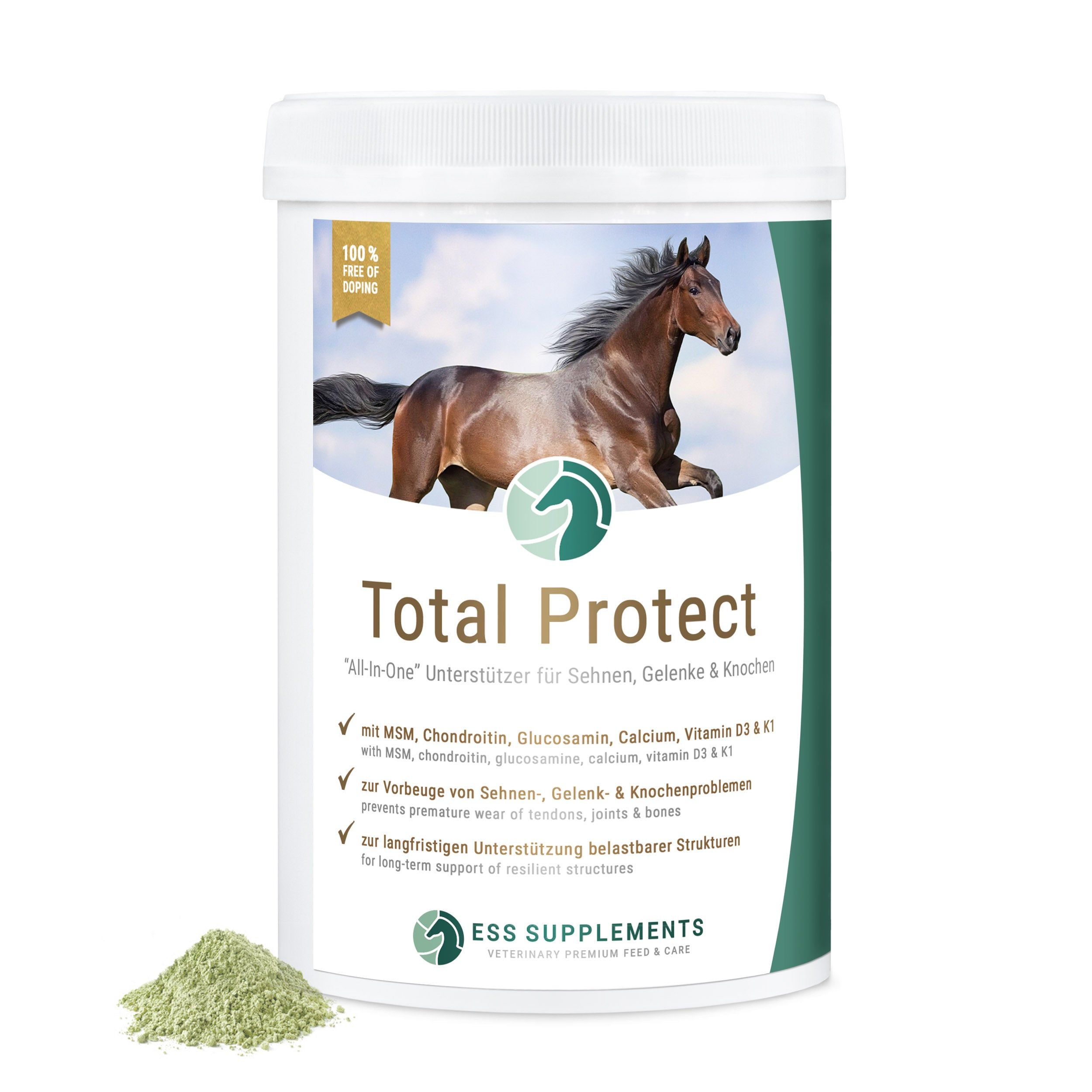 ESS Supplements Total Protect - All-In-One Unterstützer für Sehnen, Gelenke & Knochen - dopingfrei