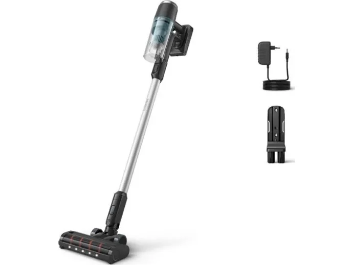 Philips 3000 Series XC3033 - Støvsuger - pind/håndholdt (2-i-1) - uden pose - ledningsfri - olivengrøn - 1 batteri, inkluderet oplader