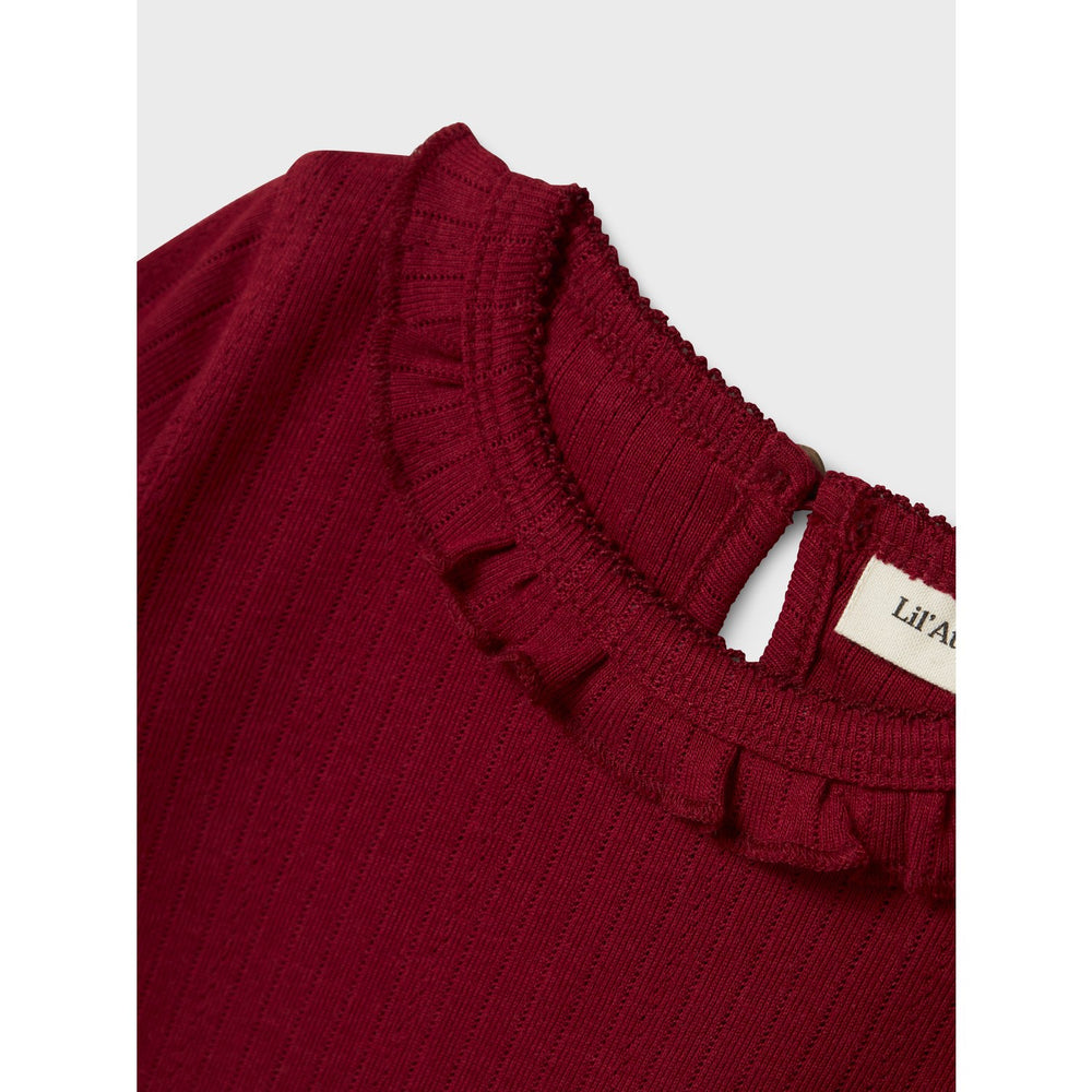 Køb Lil'Atelier Red Dahlia Rachel Nim Slim Bluse