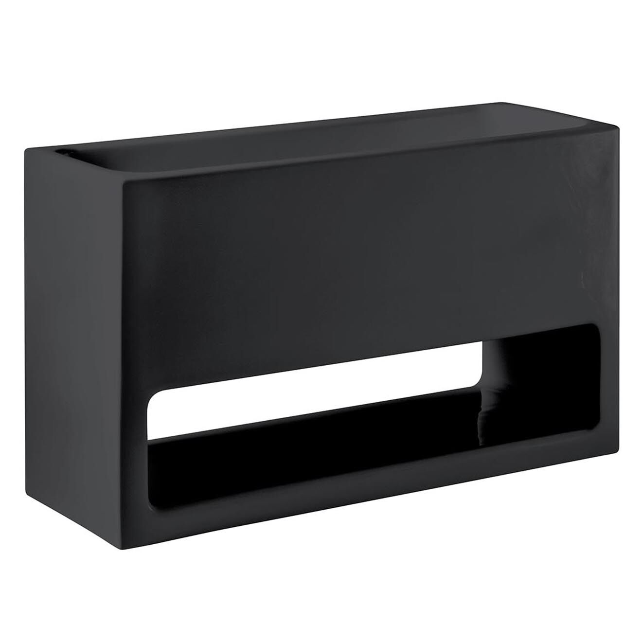 Serralunga Jardinière Lluna Design par Joan Gaspar anthracite - 110x65x40 cm
