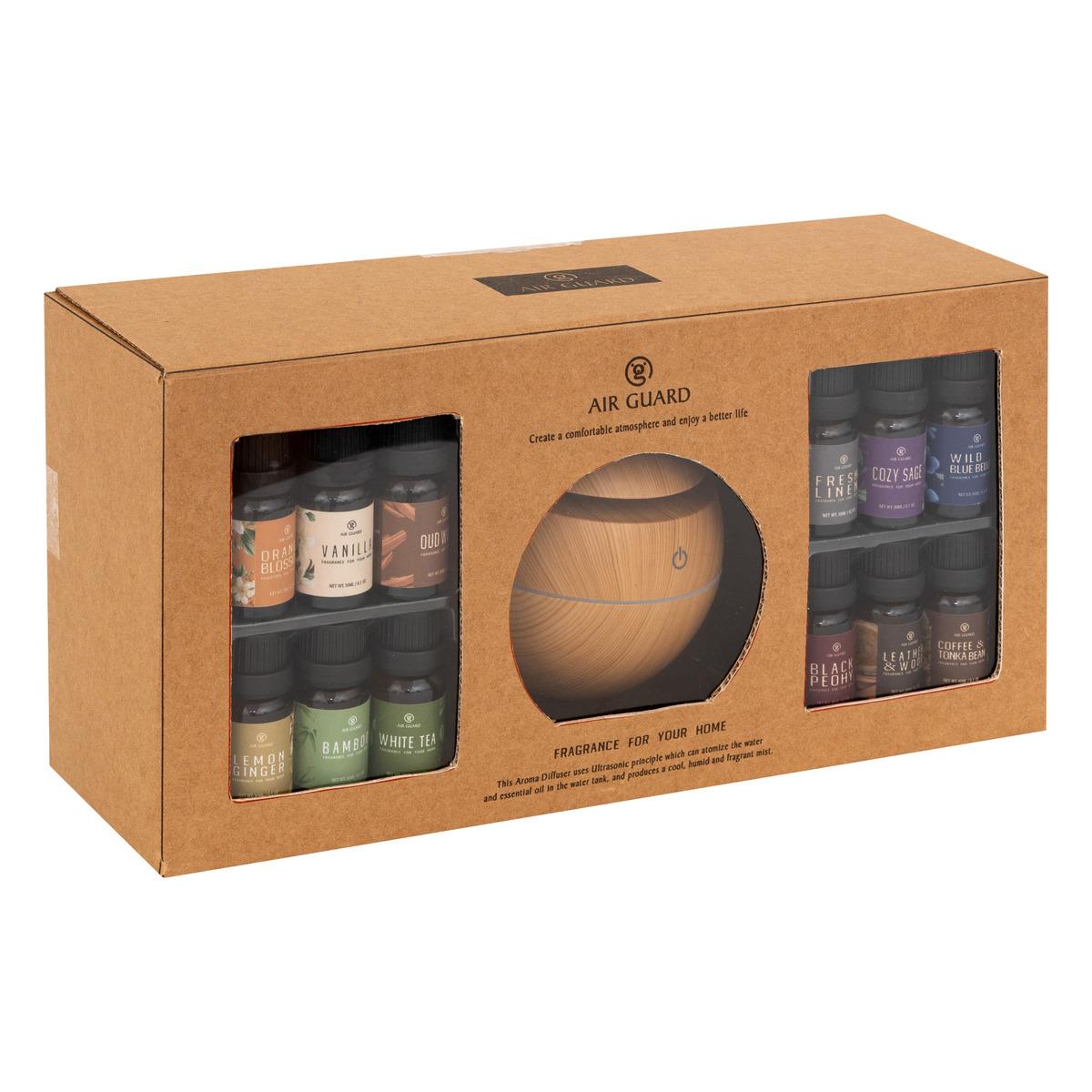 COFFRET SENTEUR GIRO 12 HUILES PARFUMEES ET DIFFUSEUR
