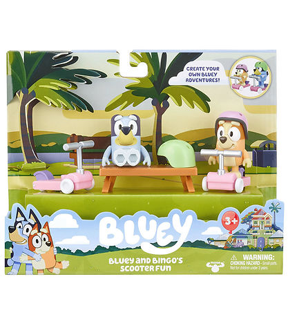 Bluey Spielset - Bluey und Bingos Scooter Spaß