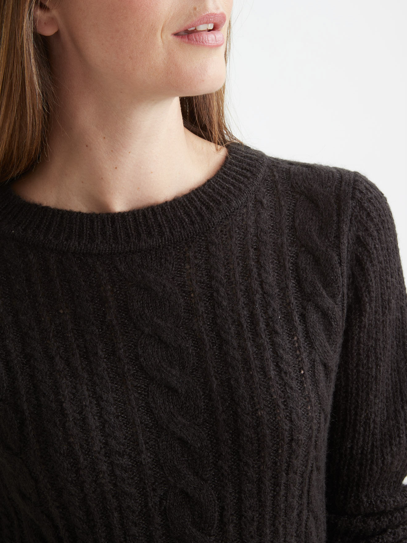 Pull  torsadé forme loose