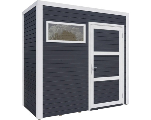 Cubo 1 tuinhuis met vloer, 234 x 121 cm, antraciet