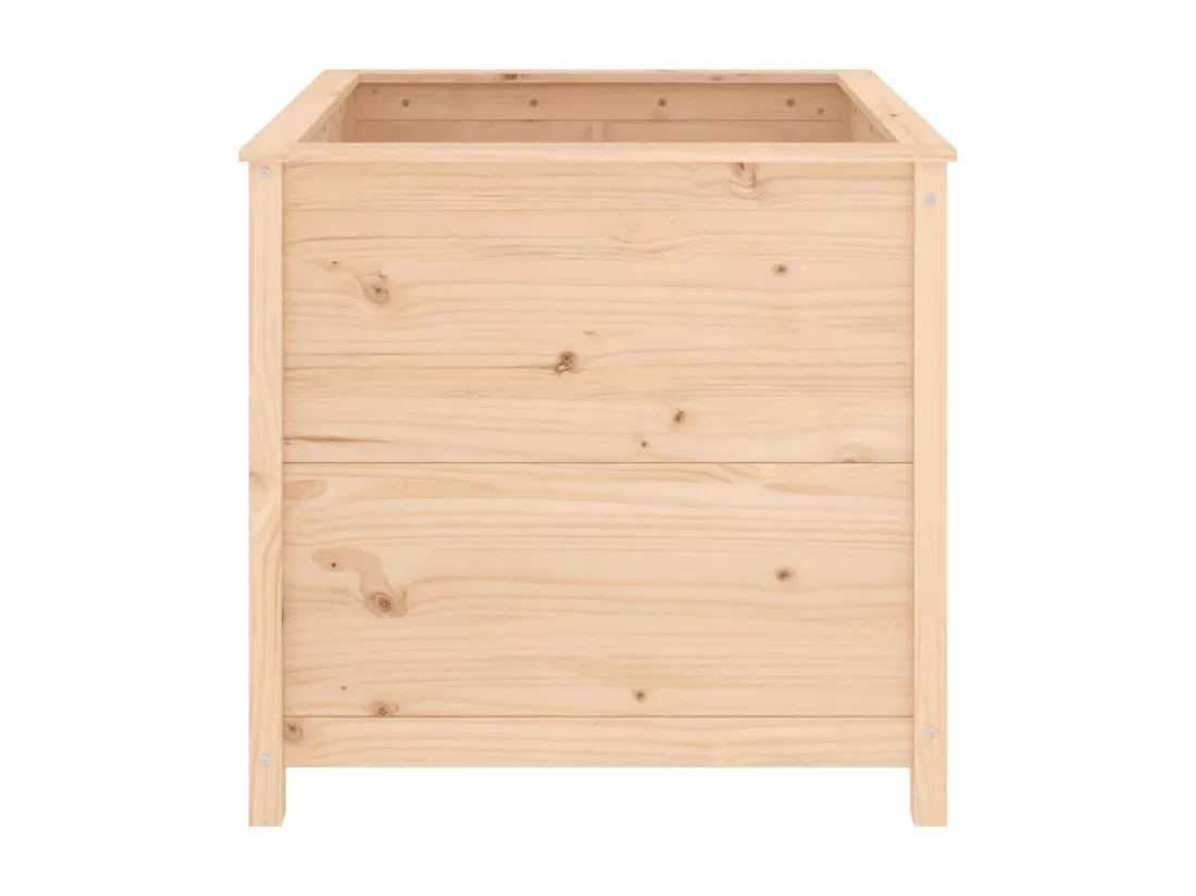 Jardinière 82,5x82,5x78 cm bois de pin massif