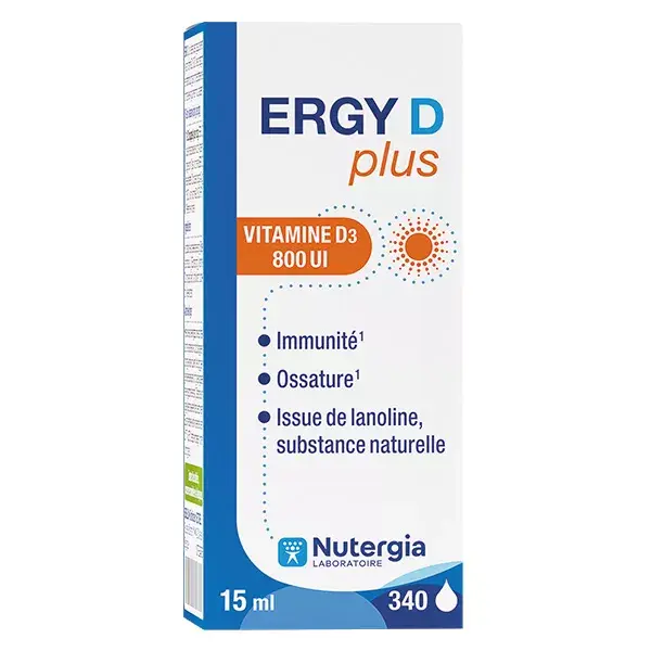 Nutergia Ergy D Plus Vitamina D3 800 UI 15ml