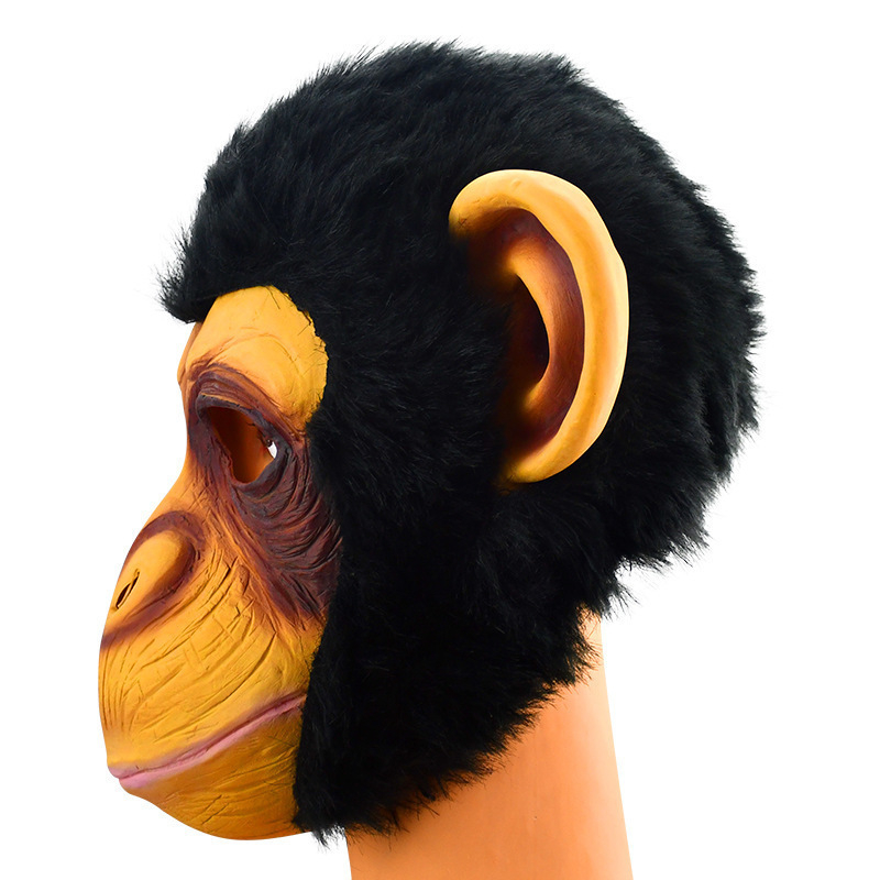 Latex Maske Fasnachts Gesichtsmaske Kostüm Zubehör Motto Party Accessoire Halloween Foto Requisite - Affe