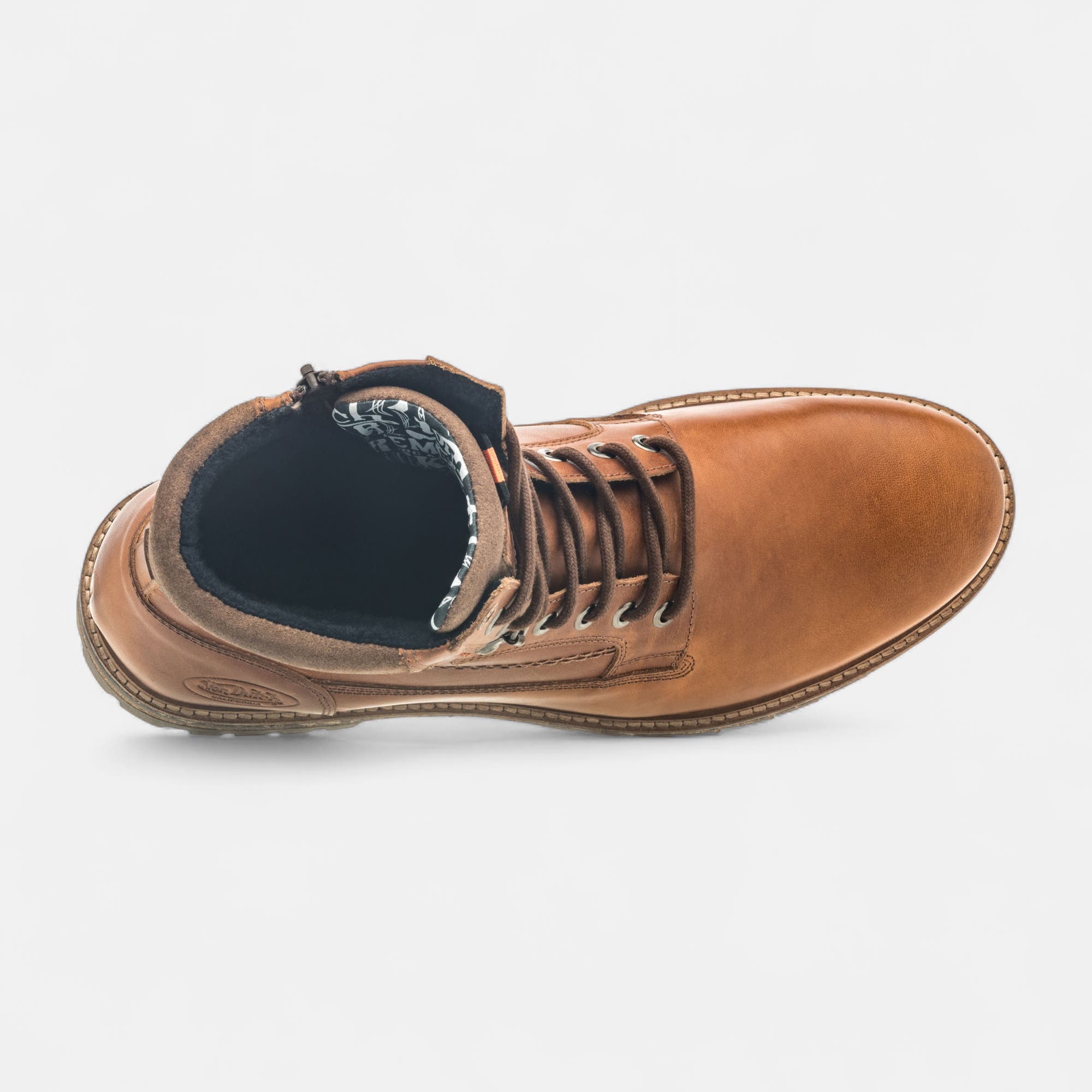 Boots Homme en cuir cognac