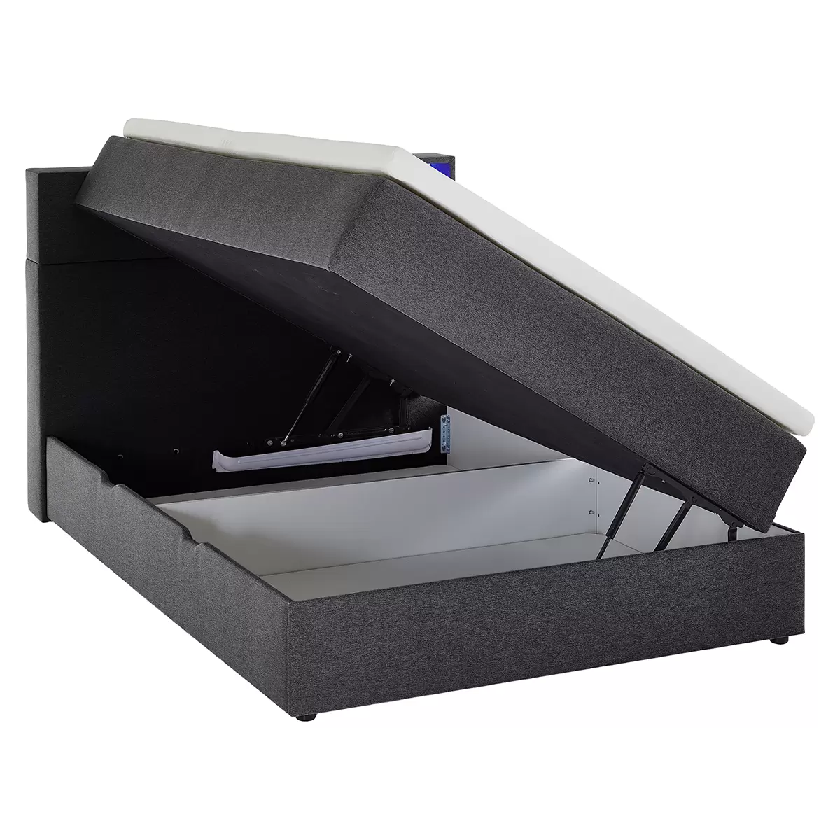 Boxspringbett Caja 120x200 Anthrazit