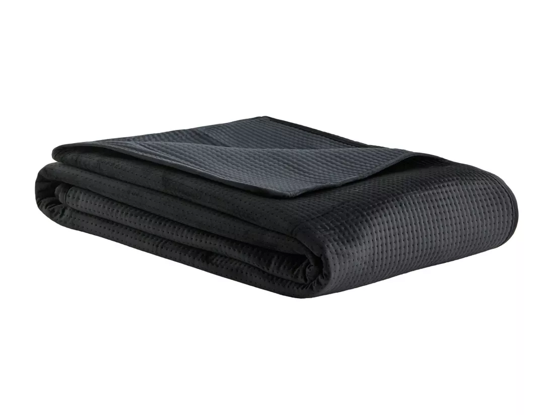 Jeté de lit Pontoso Noir Polyester 200 x 220