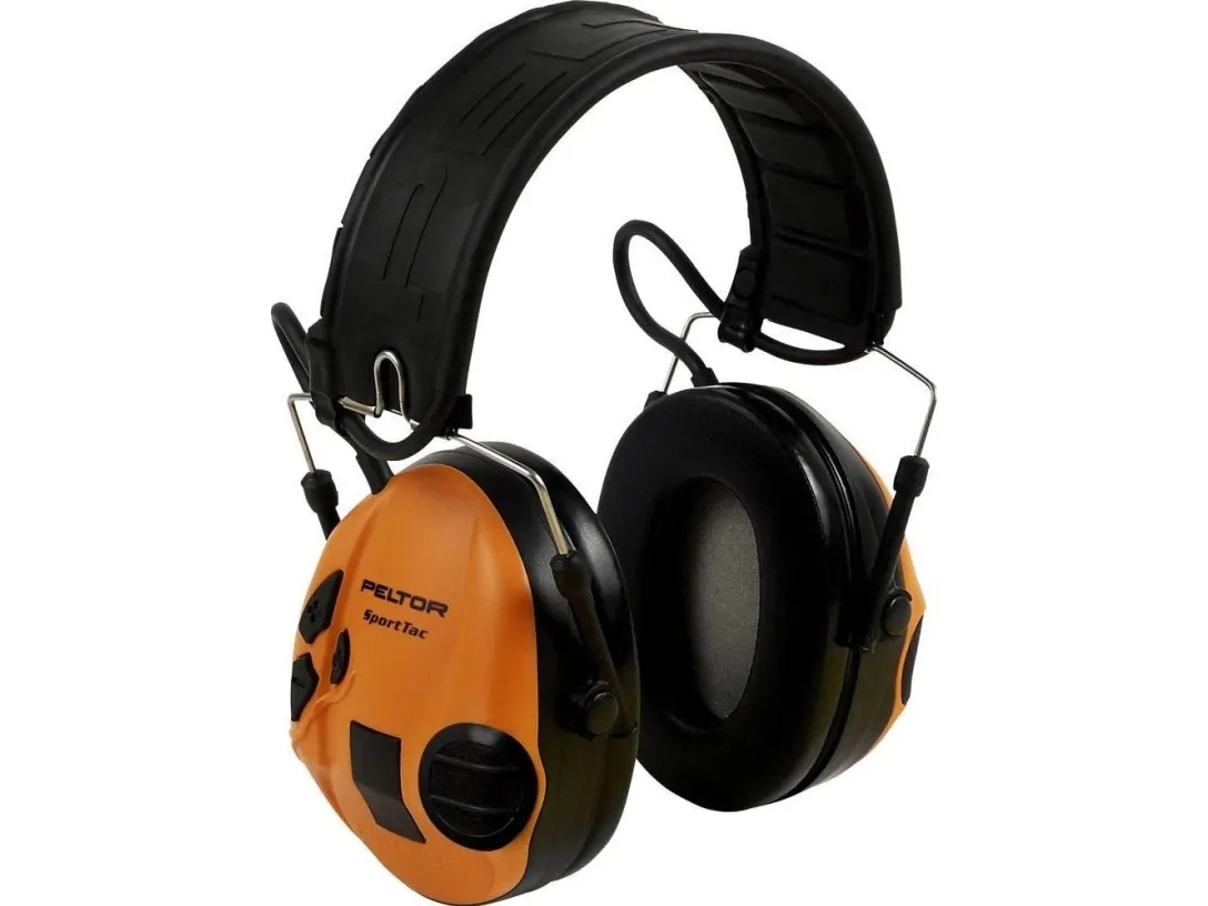 3M Peltor SportTac MT16H210F-478-GN - Hovedtelefoner - fuld størrelse - kablet - orange, olivengrøn