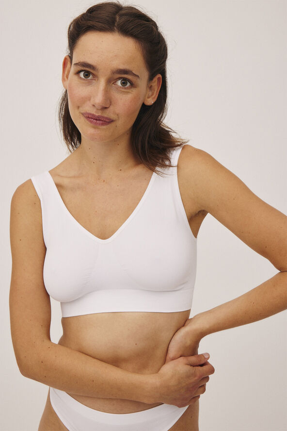 Magasin du Nord Collection Mellanie 2 S Seamless Bra Top White