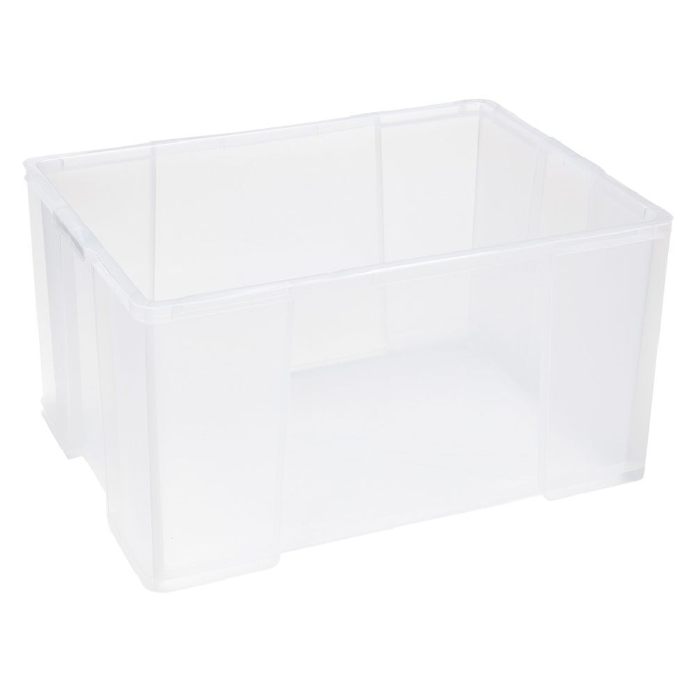 Box de rangement plastique transparent avec couvercle