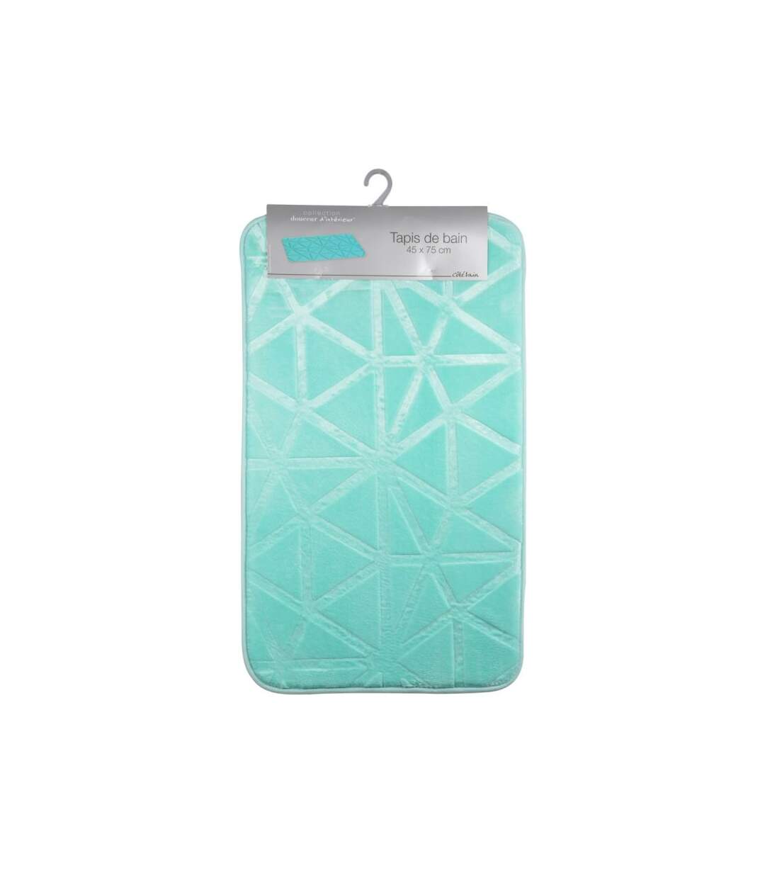 Tapis de Bain Microfibre Origami 45x75cm Vert Menthe