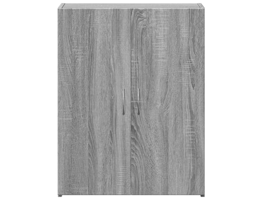 VIDAXL - Meuble de bureau Armoire de classement sonoma gris bois d'ingénierie