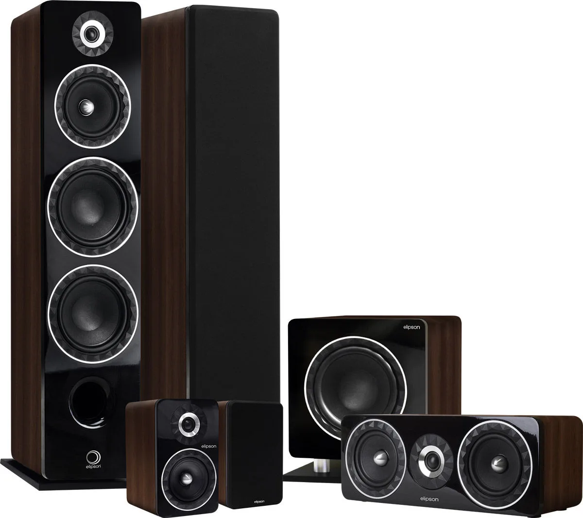 Elipson Prestige Facet 24F6 System 5.1 Noyer Packs enceintes grand spectacle