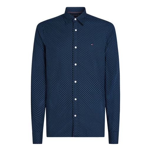 Tommy Hilfiger Brushed Print Skjorte, Carbon Navy/Multi, XXL