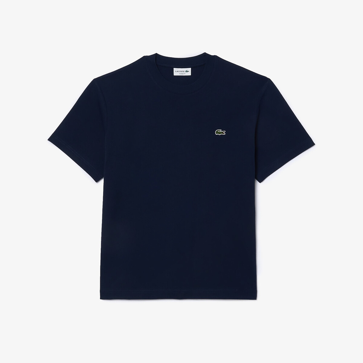 Camiseta LACOSTE em malha com gola redonda