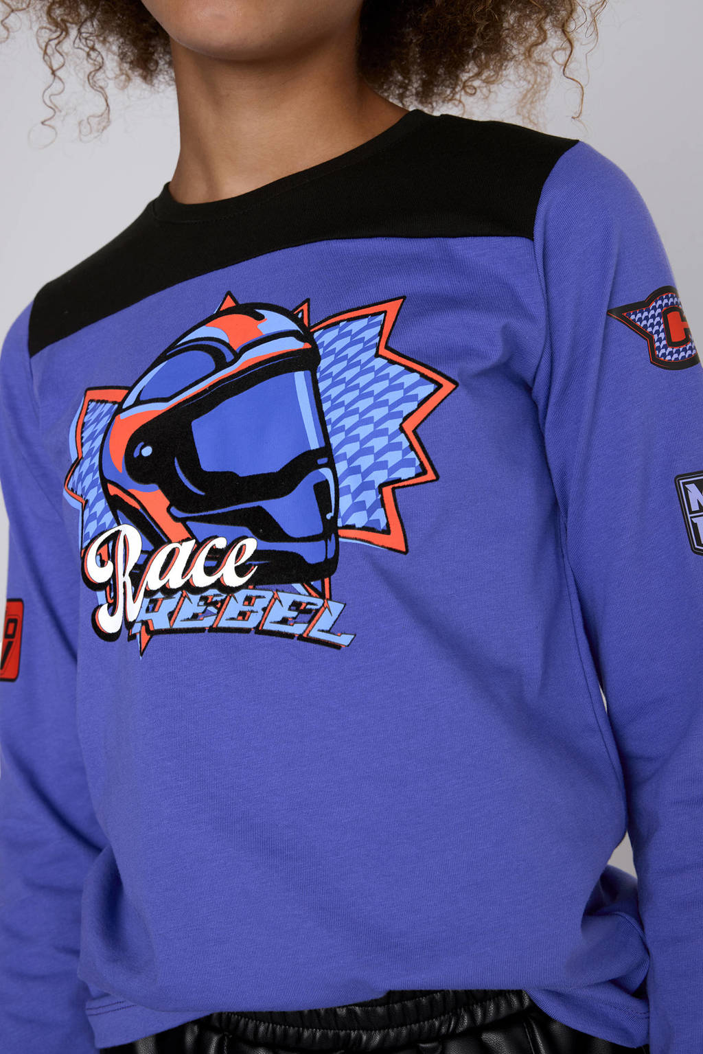 Coolcat Longsleeve T-shirt Trista met Race Rebel Print