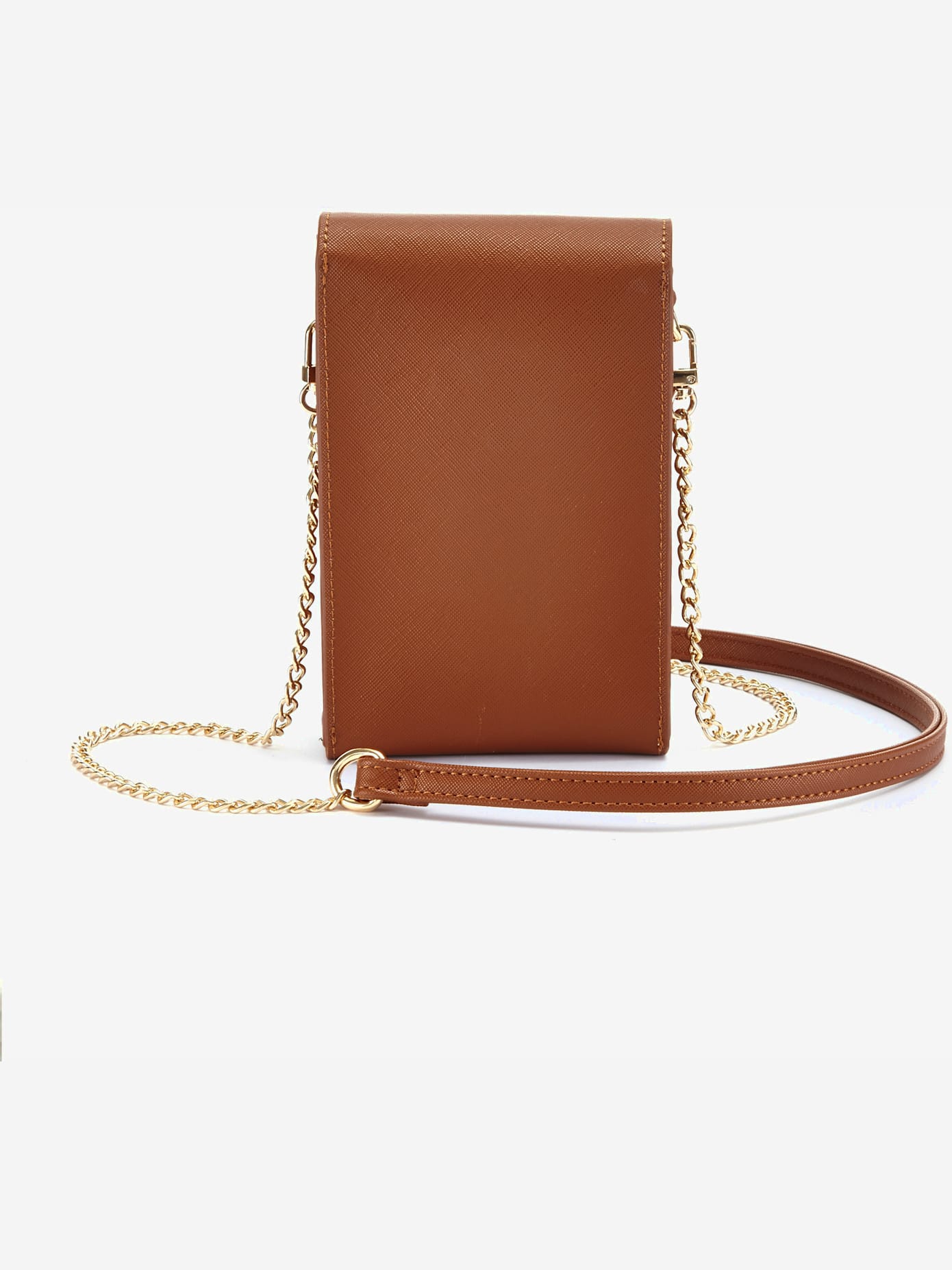 Pochette pour téléphone avec détails chaînes sur la bandoulière