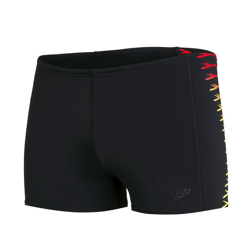 Speedo TECH PANEL - Boxer de bain Homme black/yellow