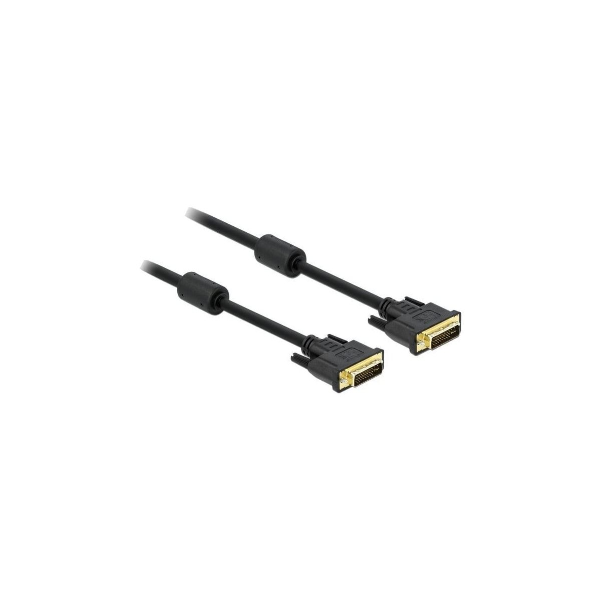 DeLock kabel DVI 24 + 5 hann> DVI 24 + 5 hann, 3 m, svart