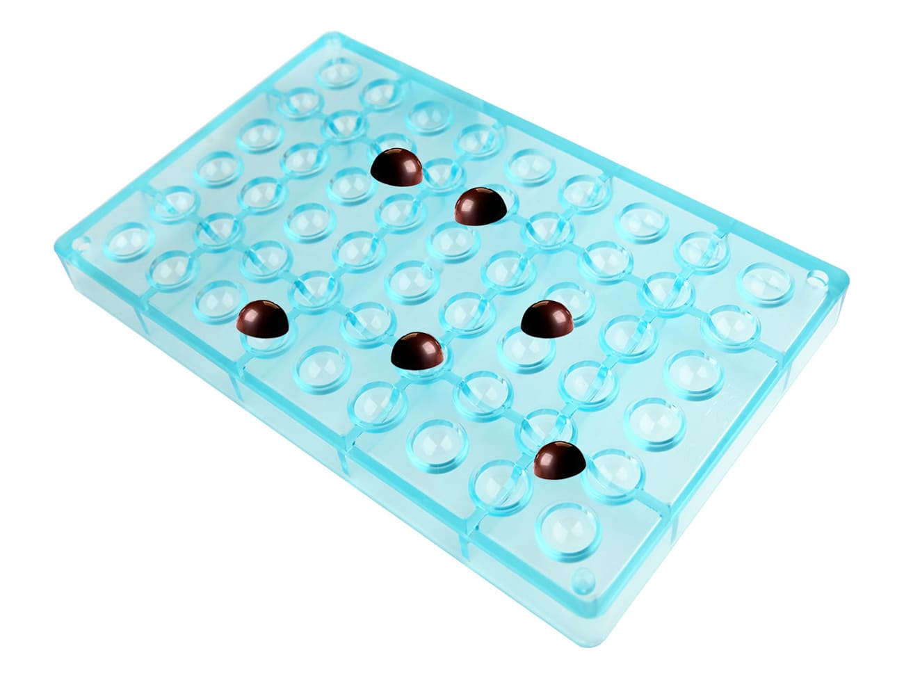 Moule chocolat - 54 demi-sphères Ø 1,8 cm - 27,5 x 17,5 cm