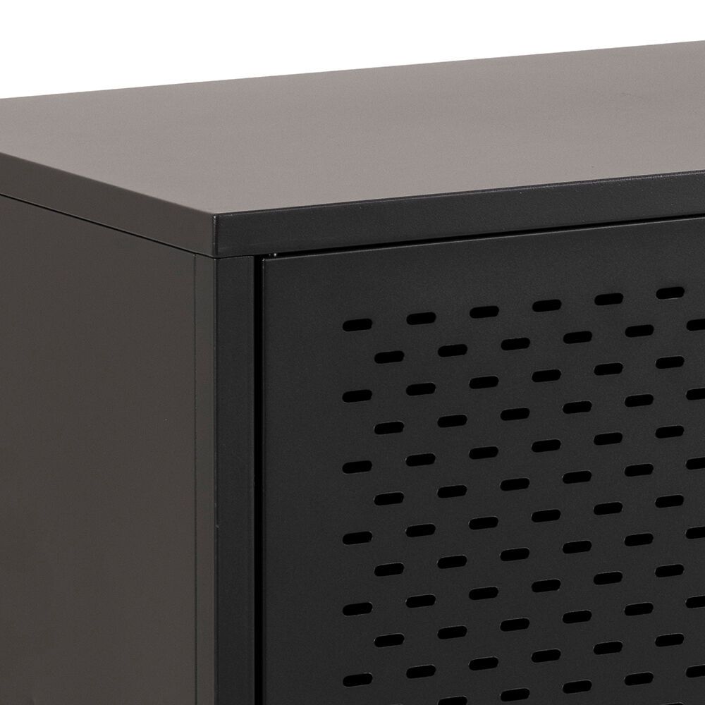 JAXTON Sideboard - Schwarz / B: 125.0 cm x T: 40.0 cm x H: 75.0 cm