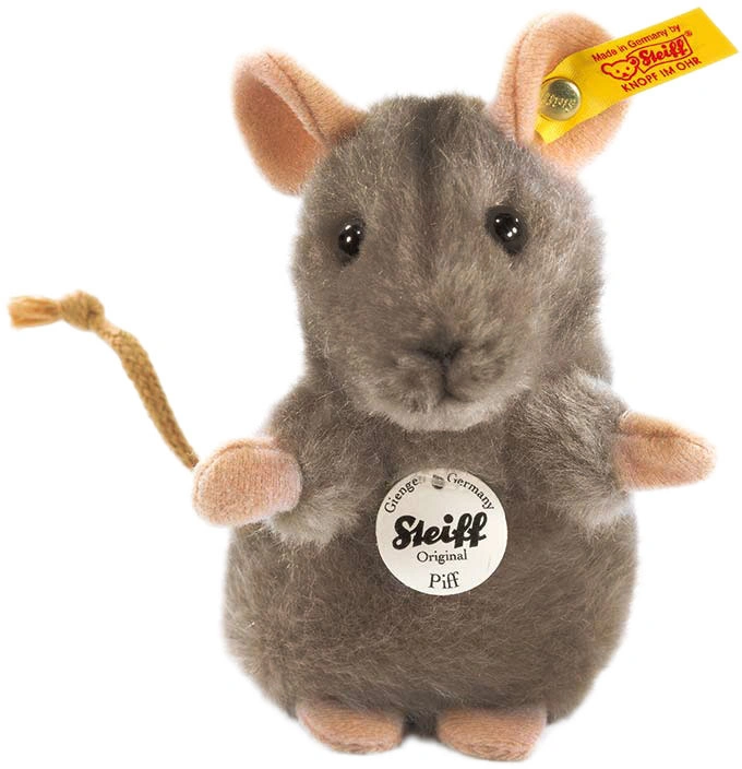 Kuschel-Maus Piff (10 cm) in grau