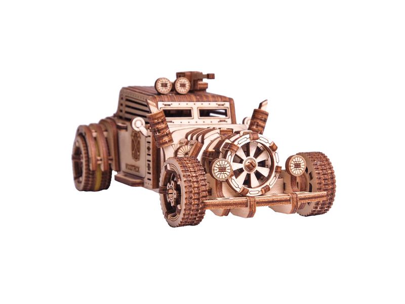 WoodTrick Bausatz Apocalyptic Car Postapokalyptisches Auto 3D Bausatz aus Holz